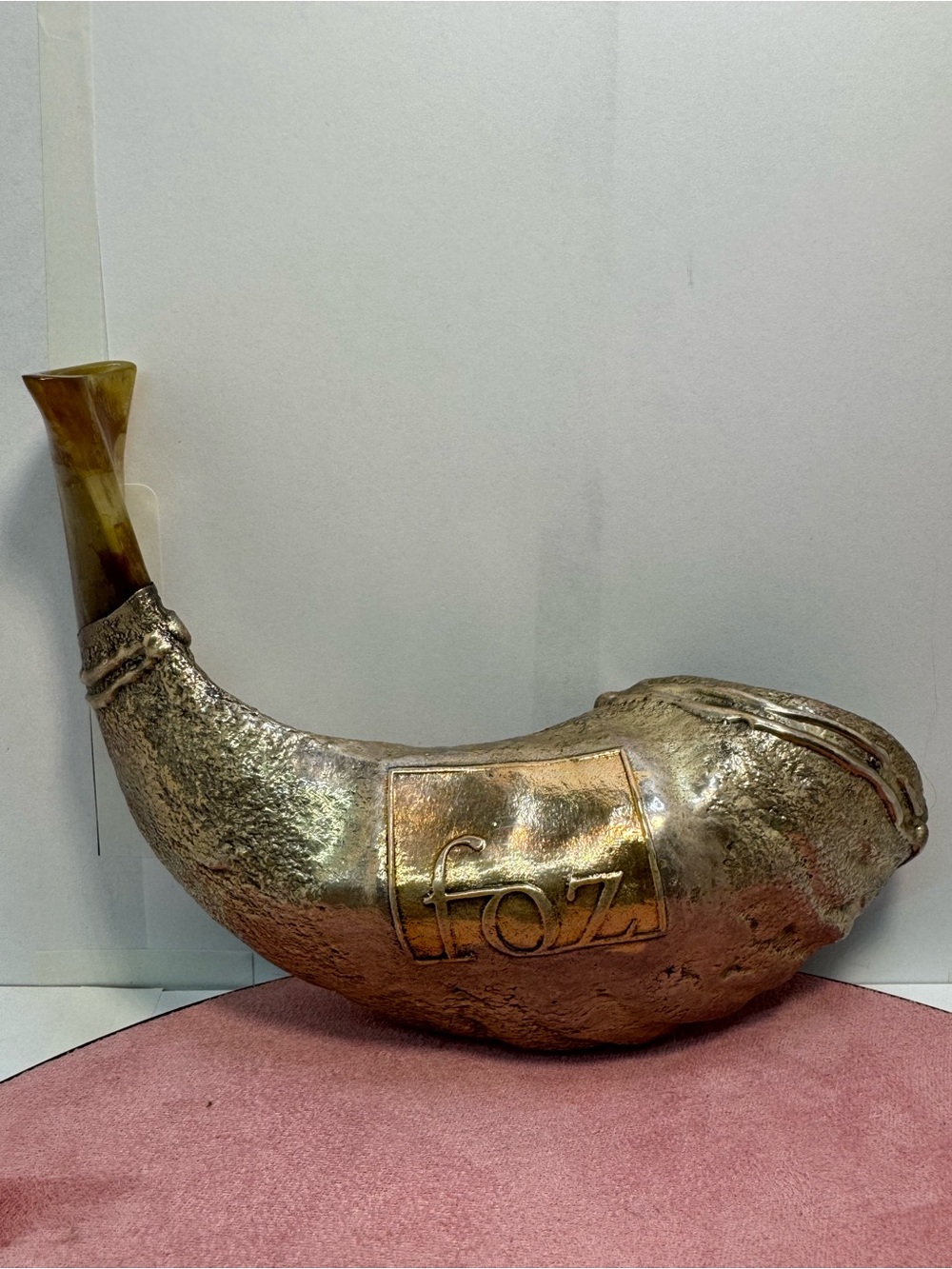 925 Sterling Silver Shofar Horn Anointing Oil Holder